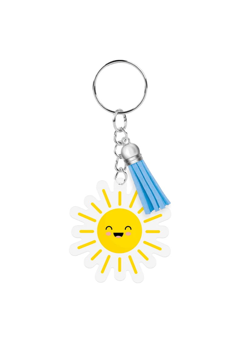 Acryl sleutelhanger Zon