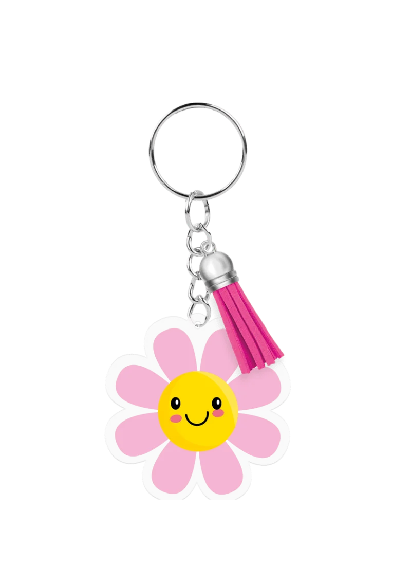 Acryl Sleutelhanger Bloem