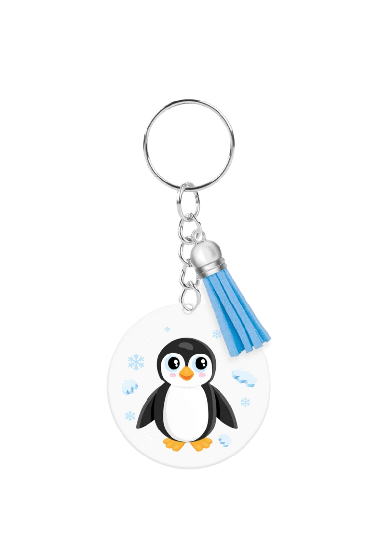 Acryl Sleutelhanger Pinguïn