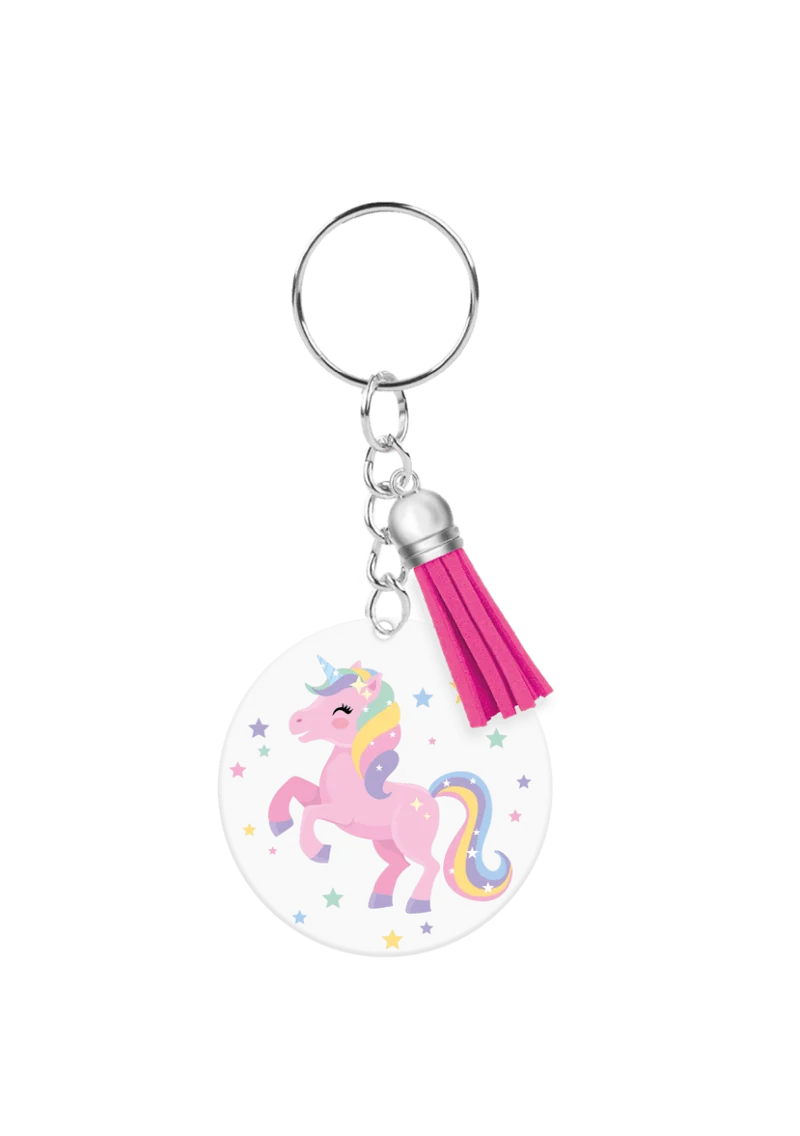 Acryl Sleutelhanger Unicorn