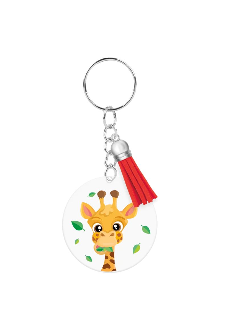 Acryl Sleutelhanger Giraffe