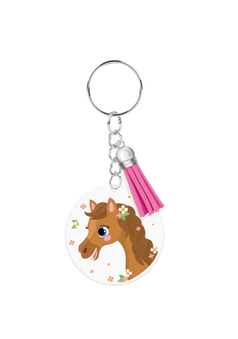 Acryl Sleutelhanger Paard