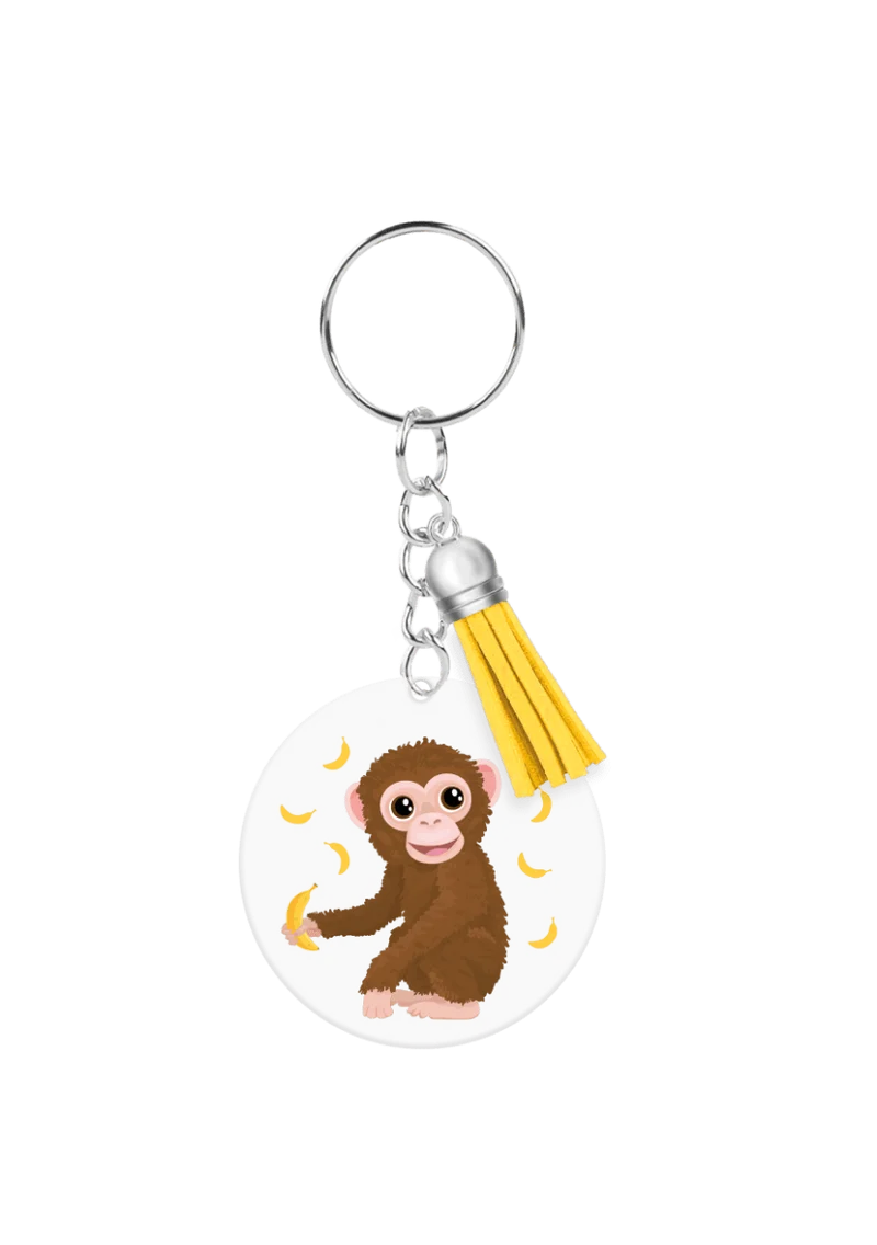 Acryl Sleutelhanger Aap