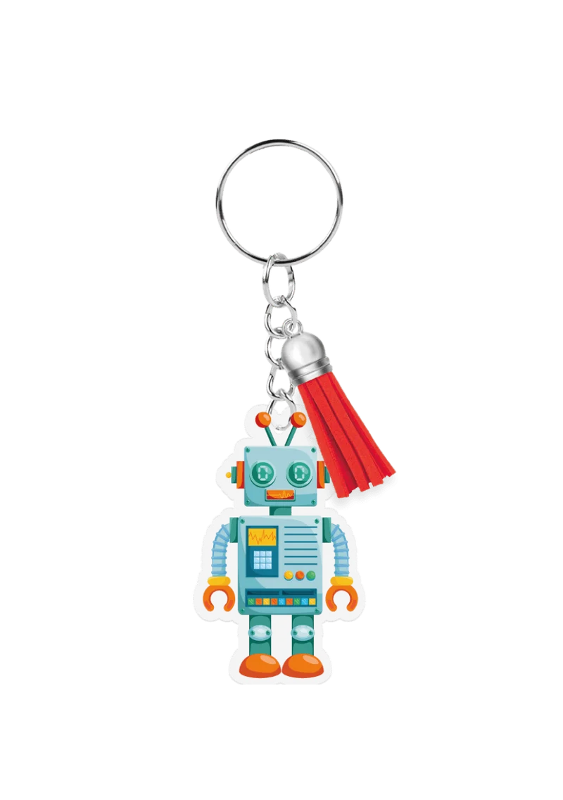 Acryl Sleutelhanger Robot