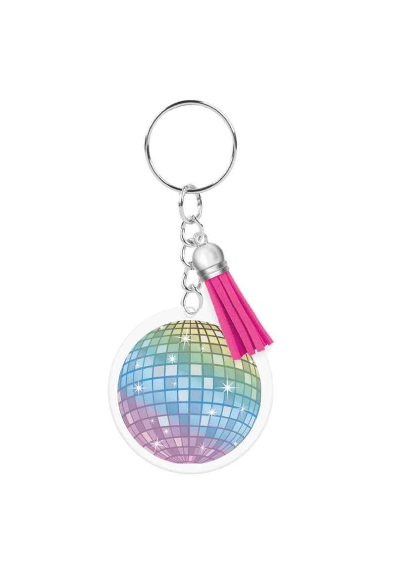 Disco 70S Sleutelhanger Discobol Acryl 13,5cm