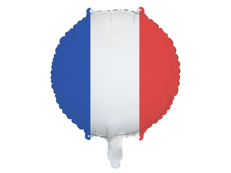 Helium Ballon Franse Vlag 45cm Leeg