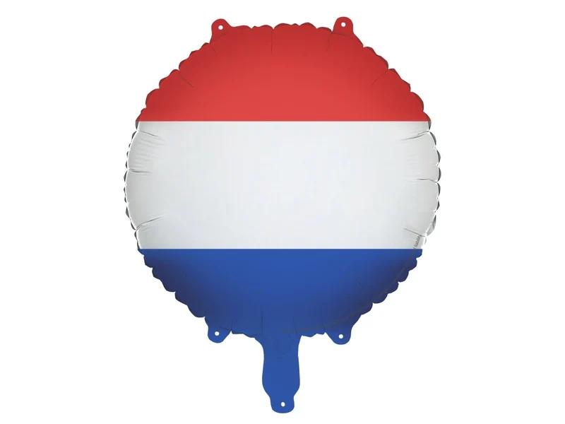 Helium Ballon Nederlandse Vlag 45cm Leeg