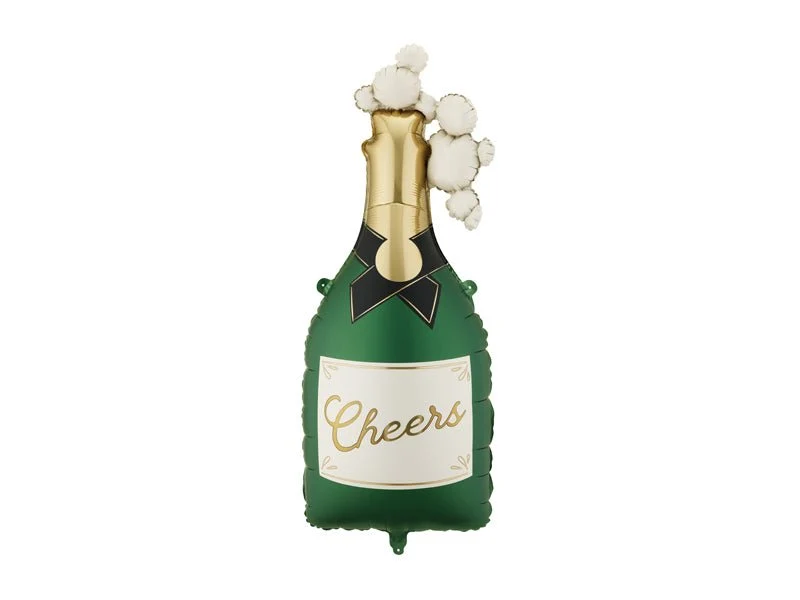 Champagne Fles Helium Ballon Cheers Leeg 93cm