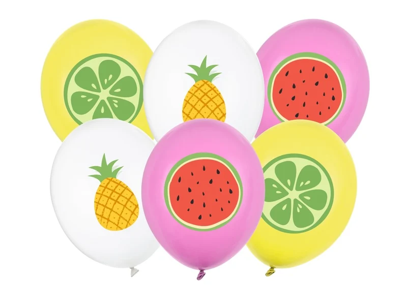 Hawaii Ballonnen Fruit 30cm 6st