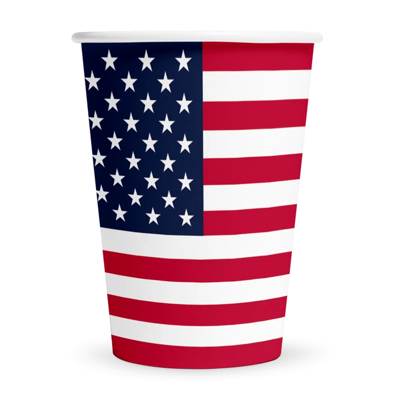 Amerika Bekers 210ml 8st