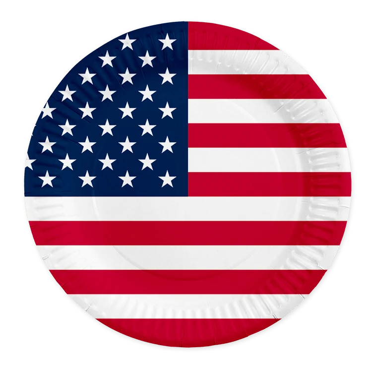 Amerika Borden 23cm 8st