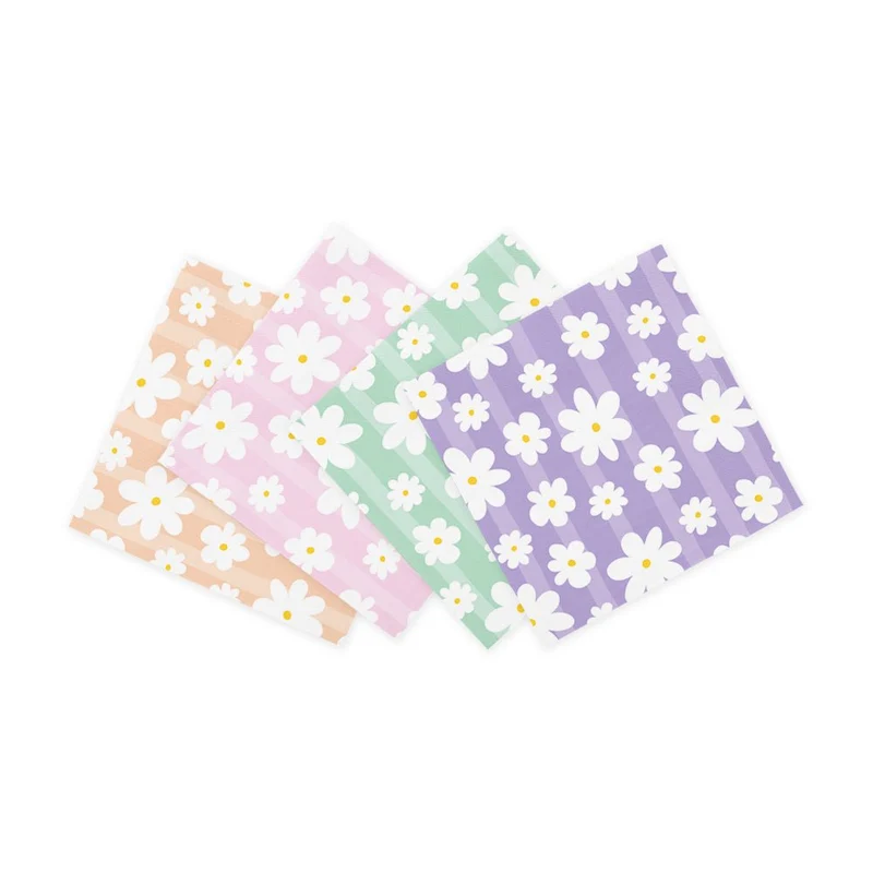 Gekleurde Servetten Madeliefjes 3Laags 33cm 20st
