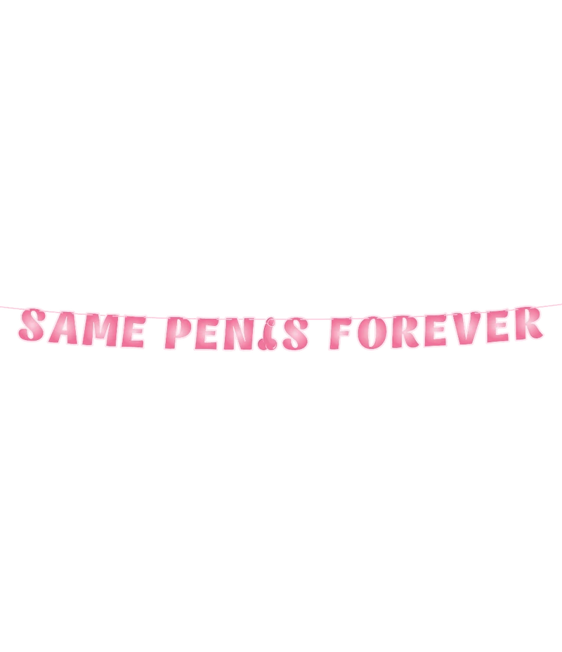Roze Letterslinger Same Penis Forever 3m