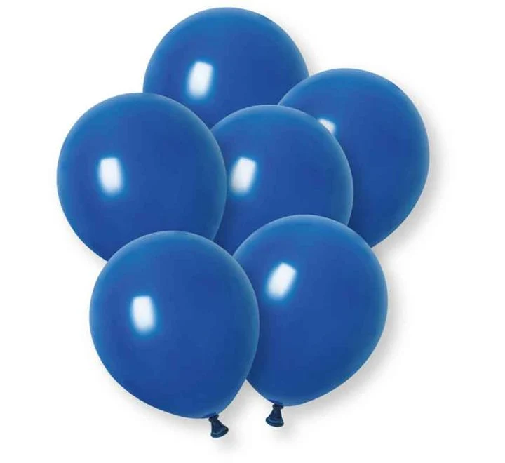 Donkerblauwe Ballonnen Basic Latex 30cm 10st