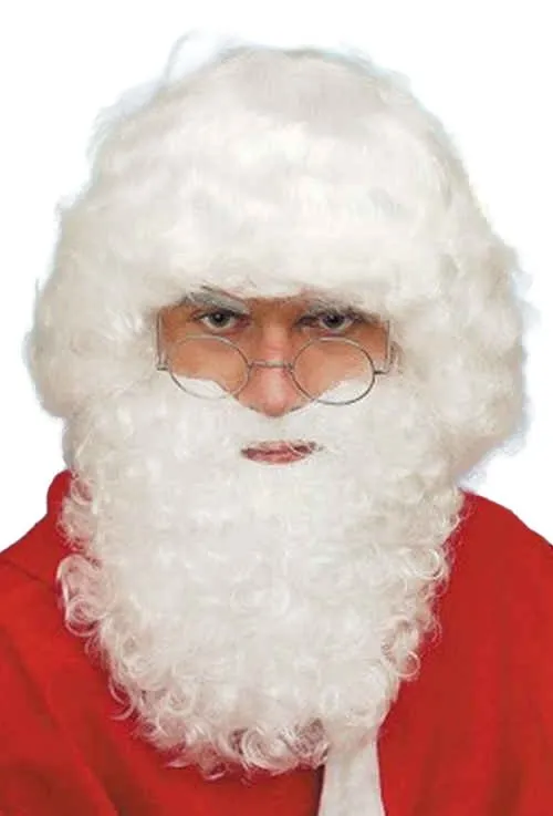 Kerstman Pruik Wit