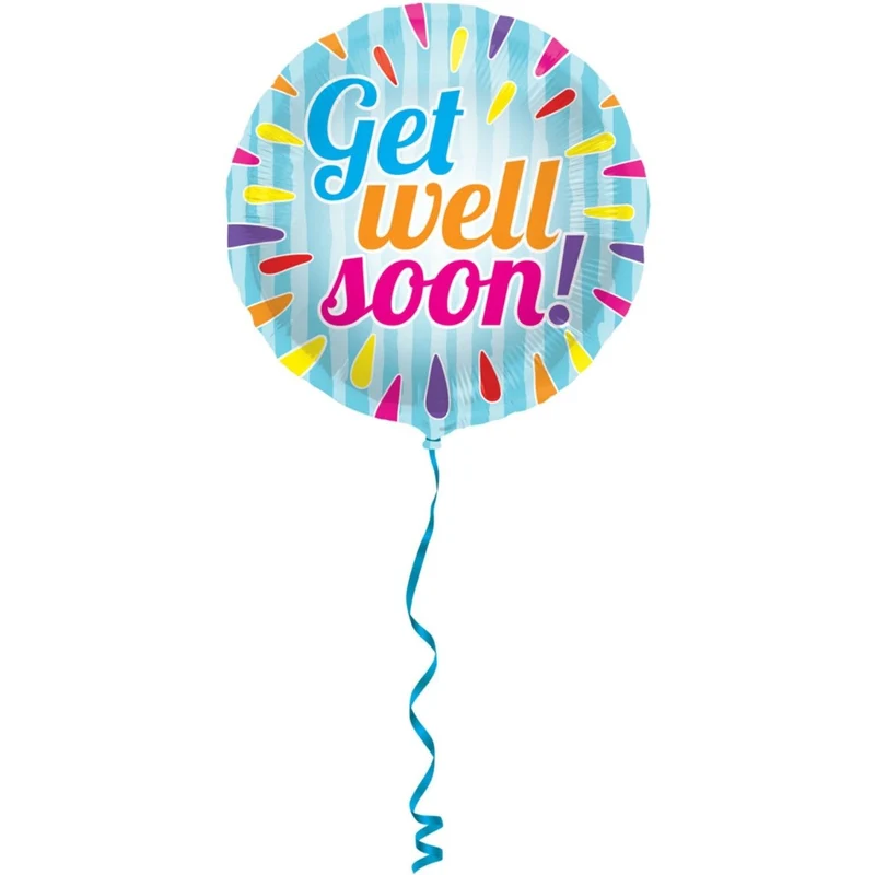 Get Well Soon Folie Ballon Leeg 45cm