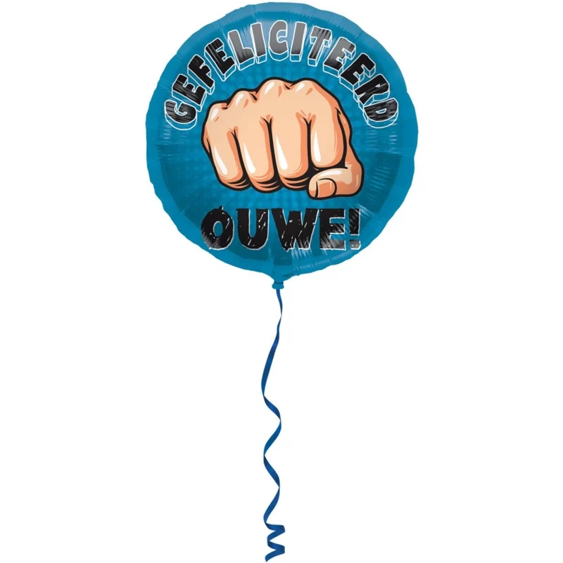 Gefeliciteerd Folie Ballon Leeg 45cm