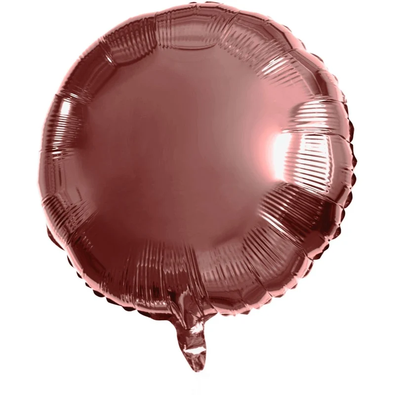 Rose Gouden Helium Ballon Rond Leeg 45cm