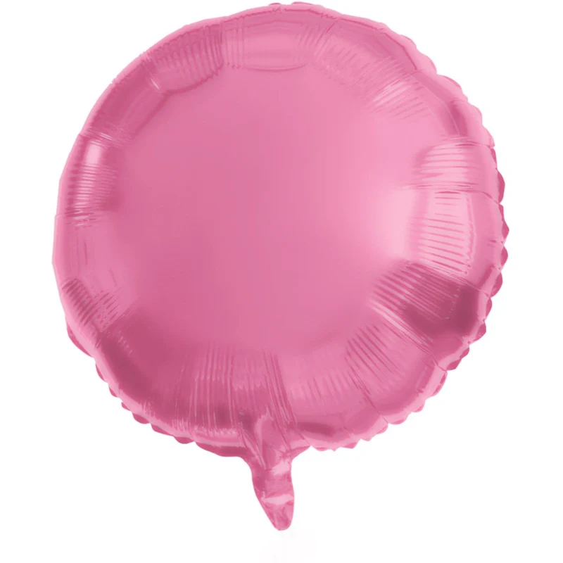 Roze Helium Ballon Rond Leeg 45cm