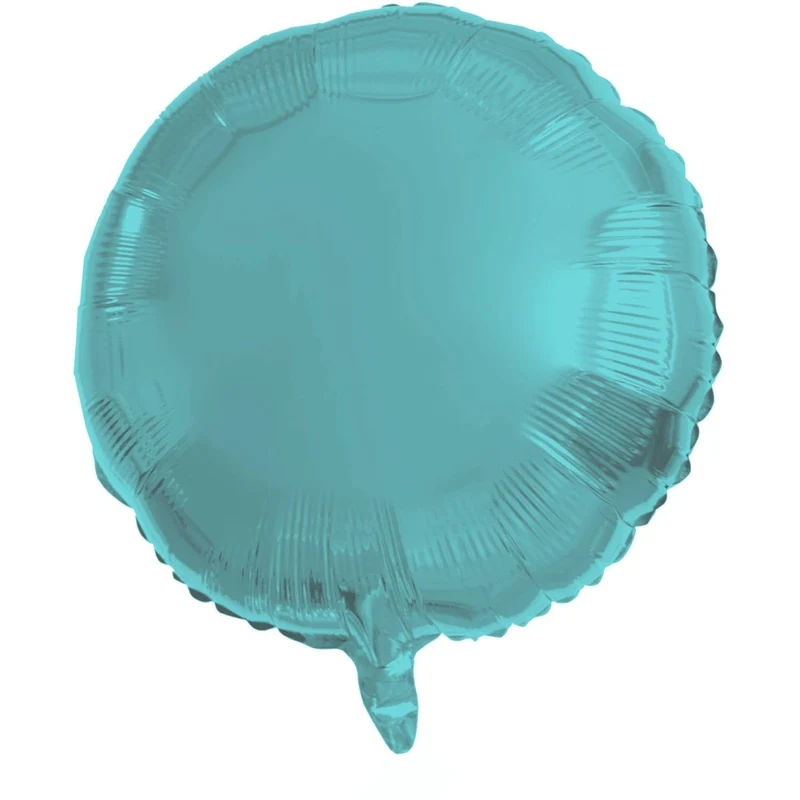 Turquoise Helium Ballon Rond Leeg 45cm