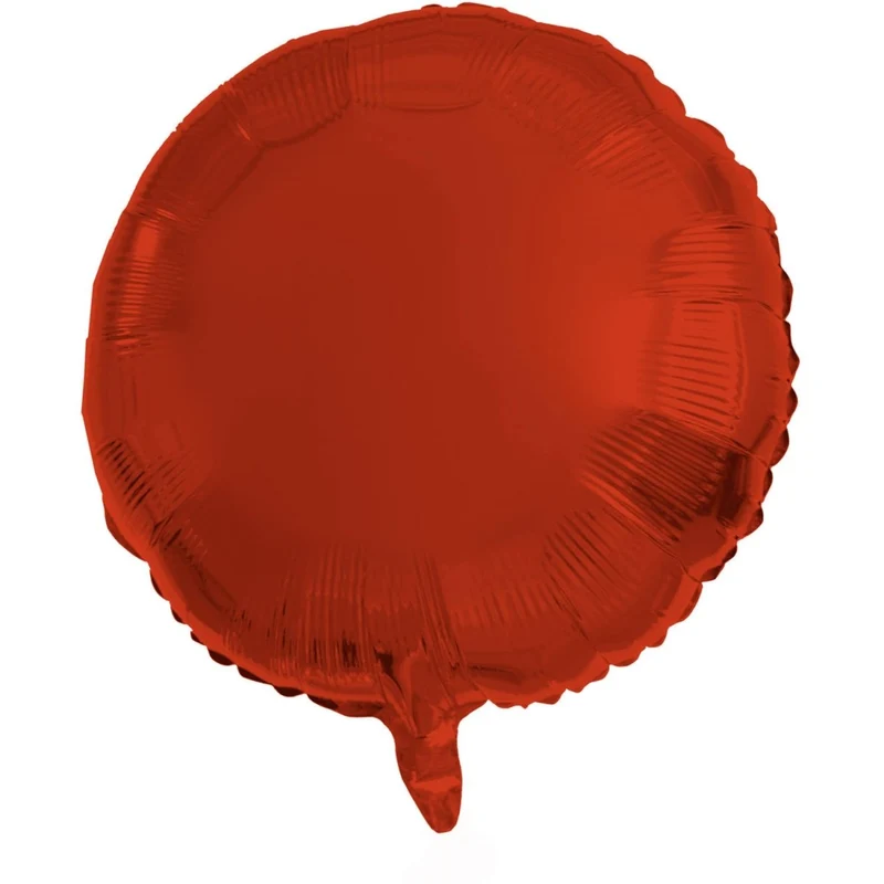 Rode Helium Ballon Rond Leeg 45cm