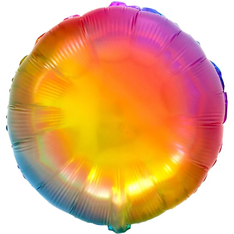 Gekleurde Helium Ballon Regenboog Rond Leeg 45cm
