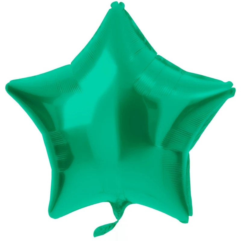 Ster Helium Ballon Groen Metallic Mat Leeg 45cm