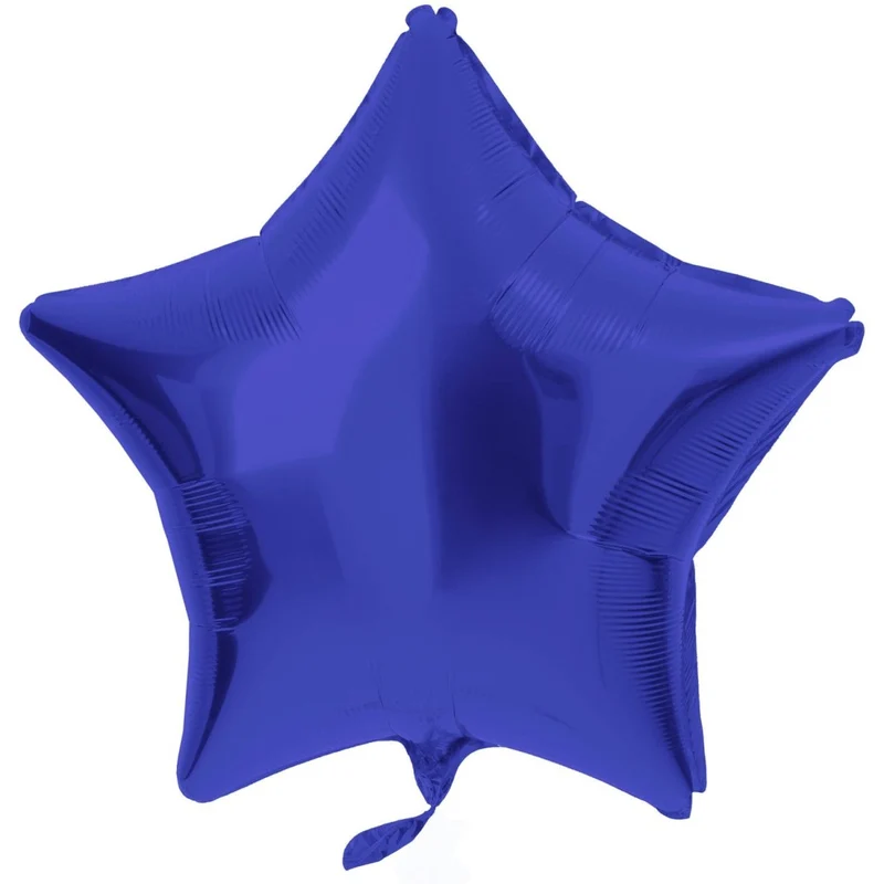 Ster Helium Ballon Donkerblauw Leeg 45cm