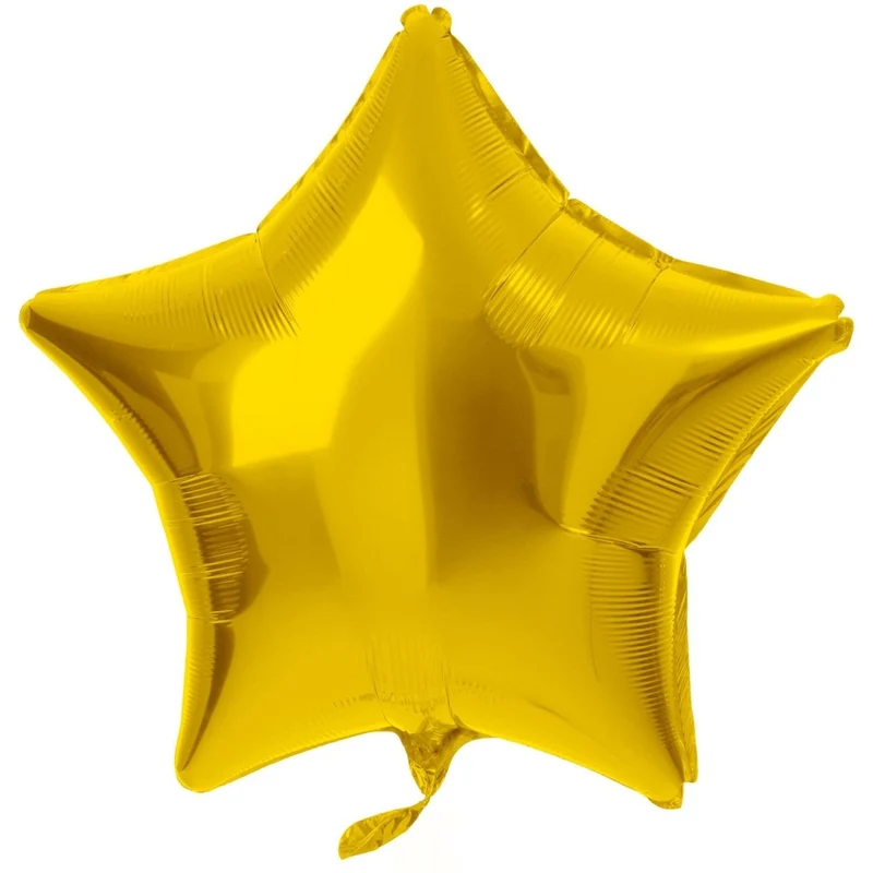 Ster Helium Ballon Goud Glans Leeg 45cm