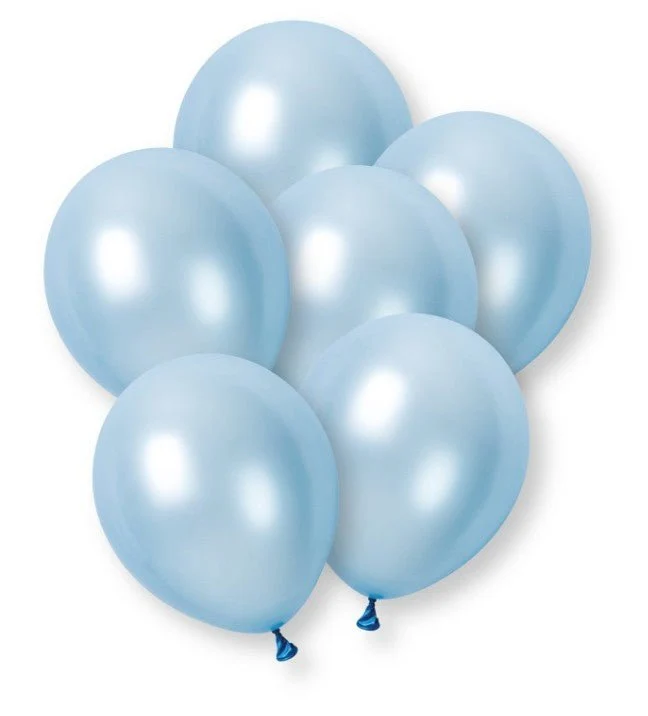 Lichtblauwe Ballonnen Pearl Premium Latex 30cm 8st