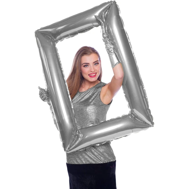 Zilveren Photobooth Frame Rechthoek 85cm