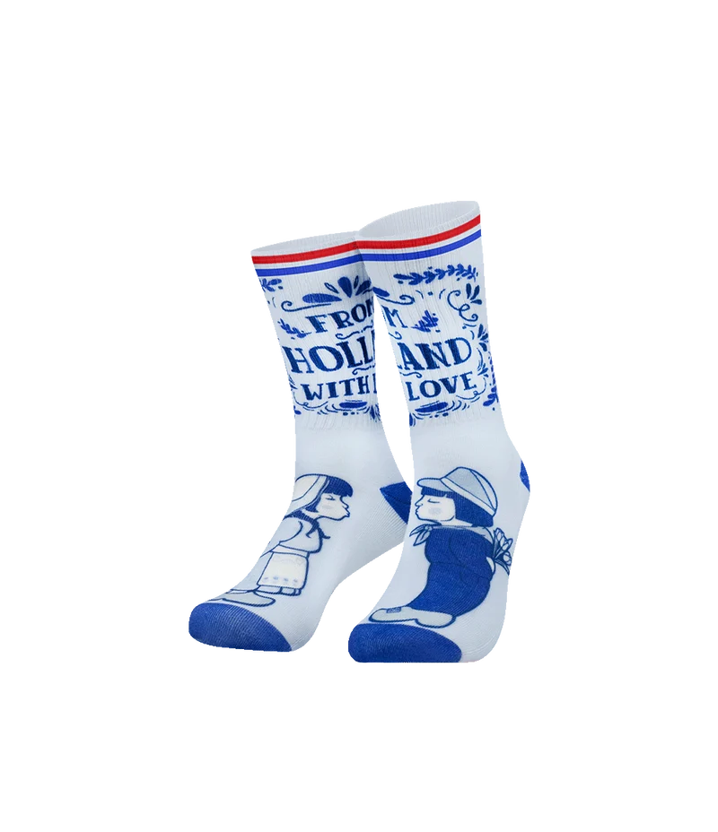 Nederland Sokken Blauw Wit One Size
