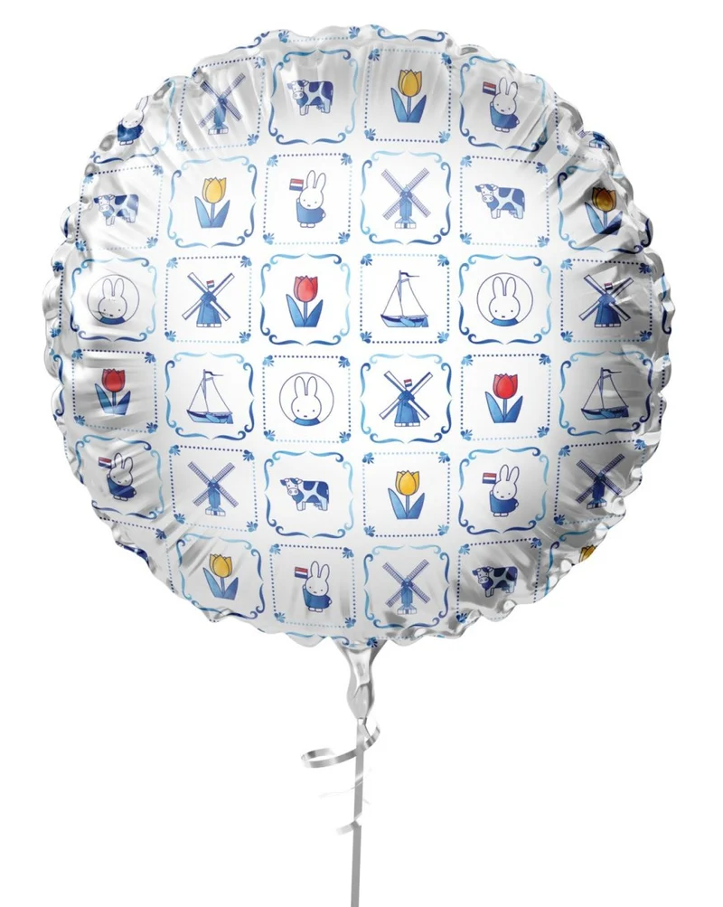Nijntje Folie Ballon Zilver Welkom Thuis Leeg 45cm