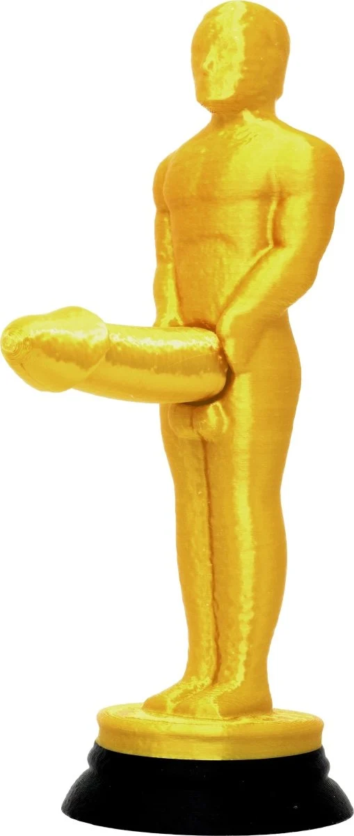 Vrijgezellenfeest Standbeeld Goud 20cm