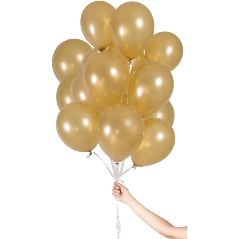 Gouden Ballonnen Met Lint 23cm 30st