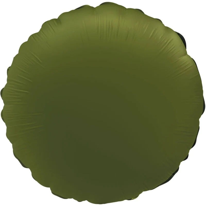 Groene Helium Ballon Rond Leeg 45cm