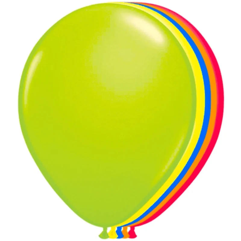 Gekleurde Ballonnen Neon 25cm 100st