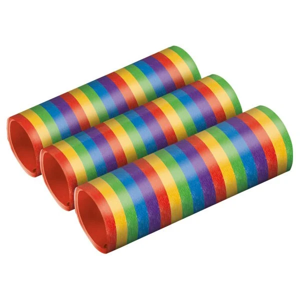 Gekleurde Serpentine Regenboog Gestreept 4m 3st