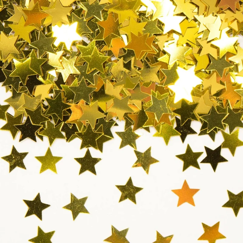 Sterren Tafelconfetti Goud 14gr