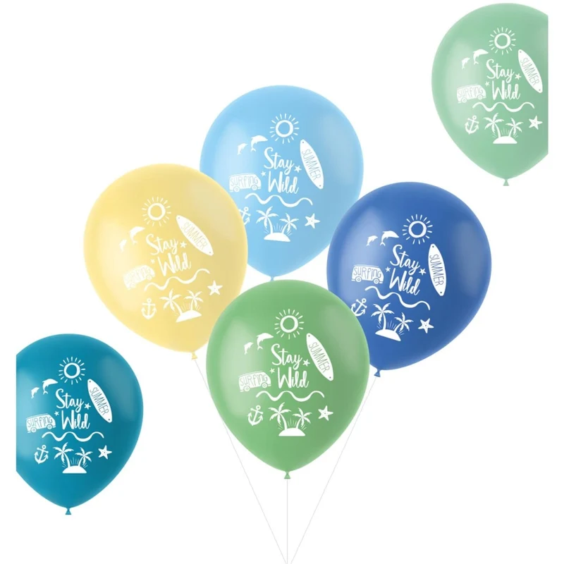 Gekleurde Ballonnen Stay Wild 33cm 6st