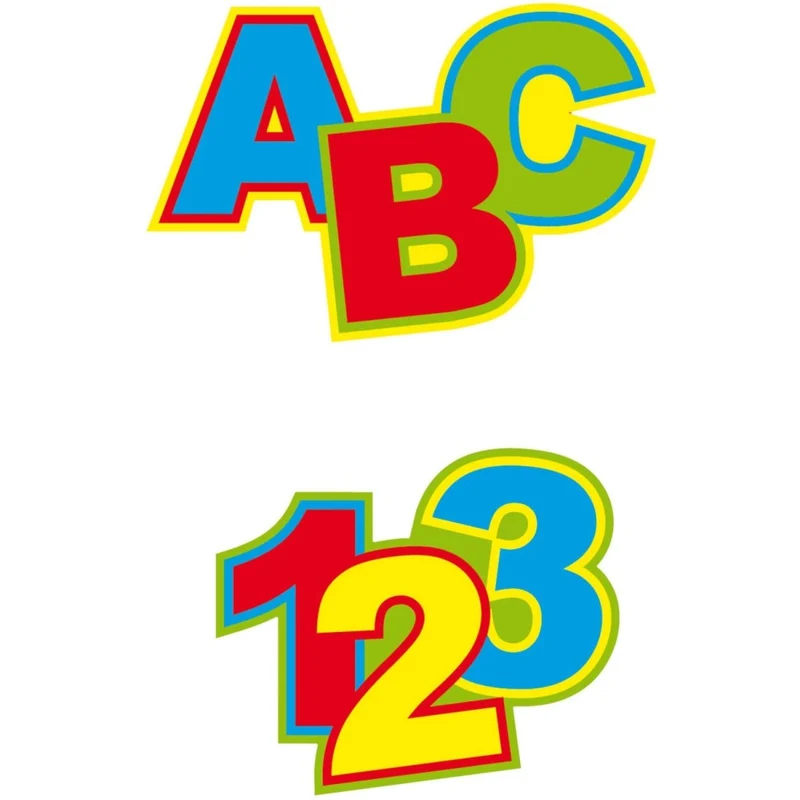 Gekleurde Tafelconfetti Abc En Cijfers
