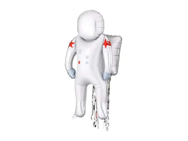Astronaut Folie Ballon Wit Leeg 81cm