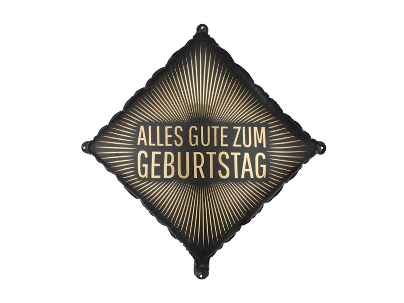 Verjaardag Folie Ballon Zwart Goud Alles Gute Zum Geburtstag 46cm