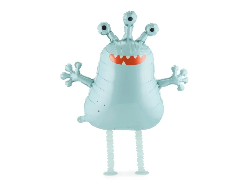 Alien Folie Ballon Blauw Leeg 60cm