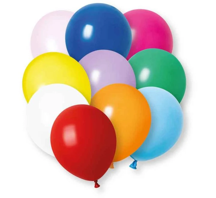 Gekleurde Ballonnen Basic Latex 30cm 10st