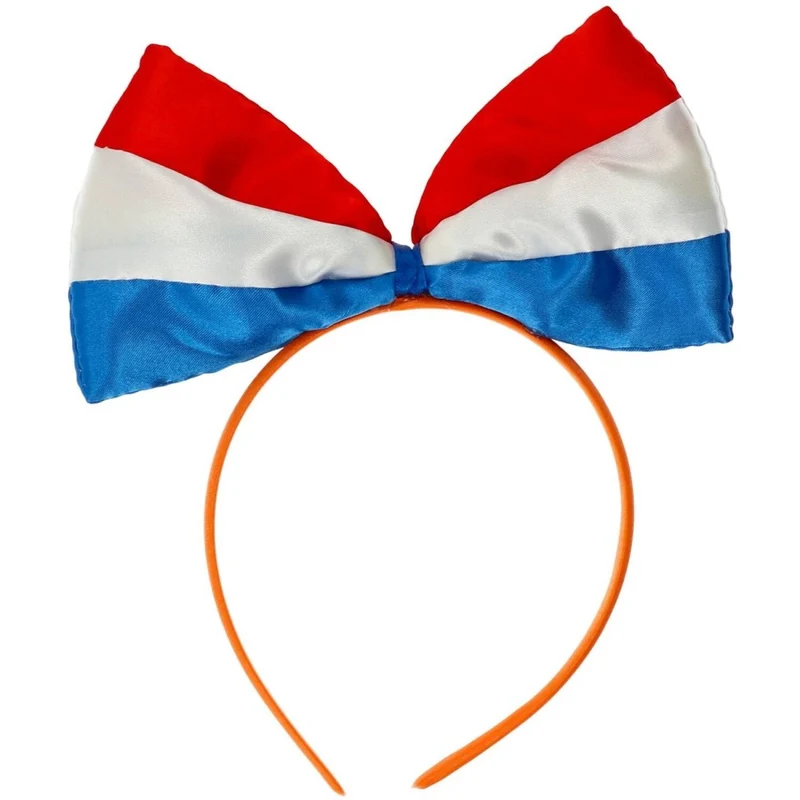 Nederland Haarband Rood Wit Blauw Strik