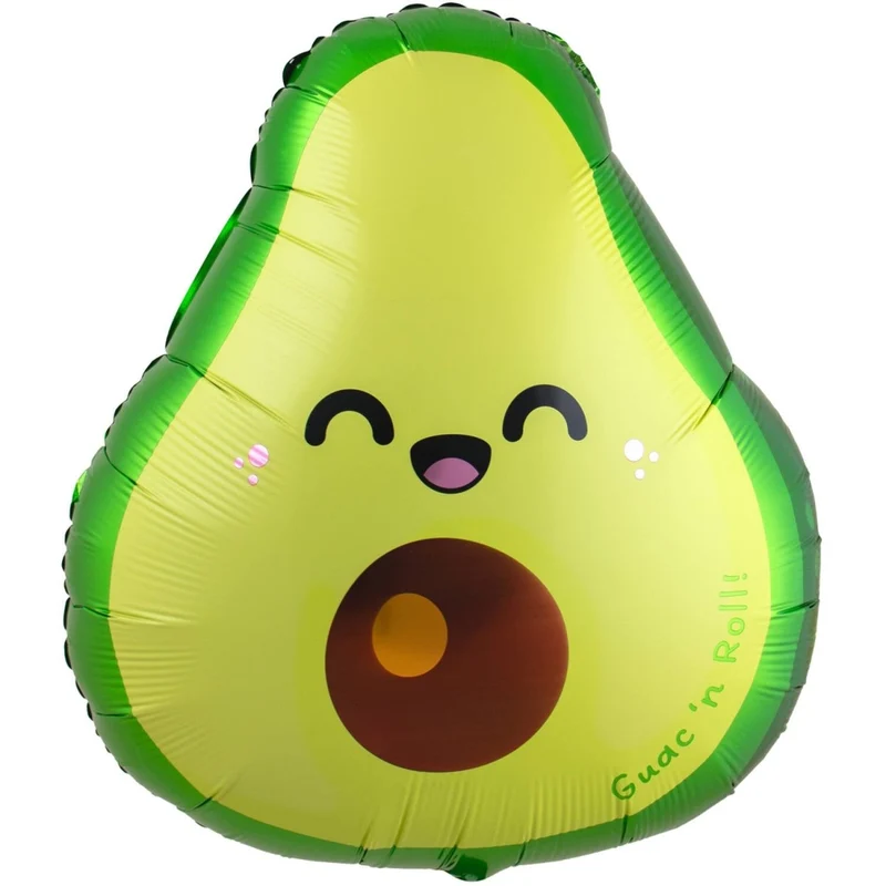Kawaii Folie Ballon Groen Avocado Leeg