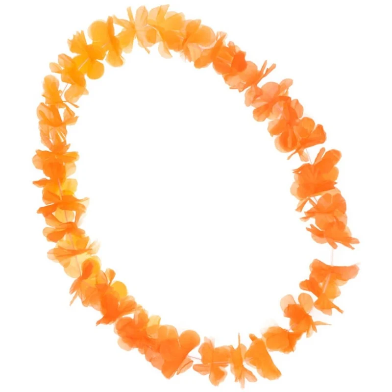 Oranje Hawaii Krans Polyester 58cm
