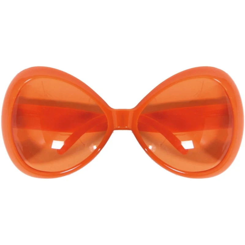 Oranje Bril Oversized 24cm