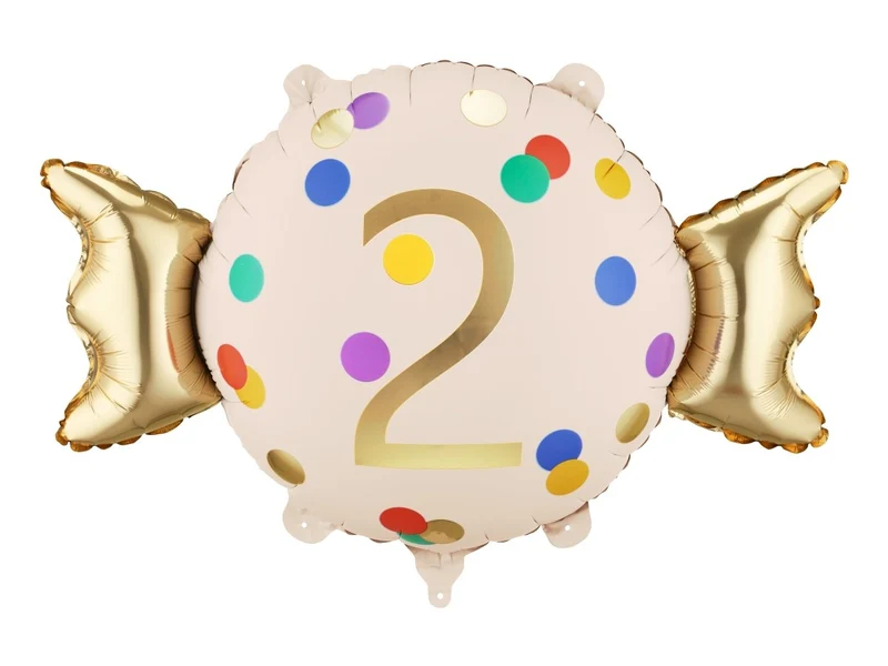 2 Jaar Helium Ballon Snoep Leeg 61cm
